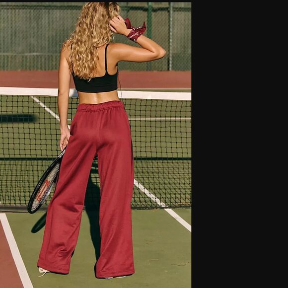 FP Movement by Free People Burgundy Wide Leg Pants - Picture 5 of 8